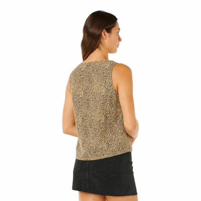Rip Curl Animal Instincts Tie Front Top Natural