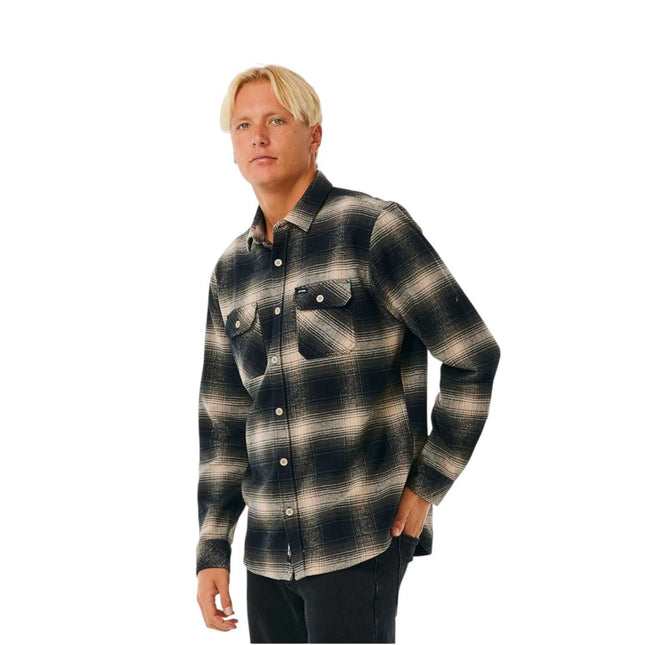 Rip Curl Count Flannel Shirt Taupe
