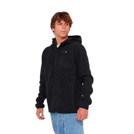 Rip Curl Departed Polar Fleece Zip Thru Black
