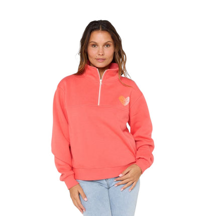Rip Curl Half Zip Fleece Watermelon