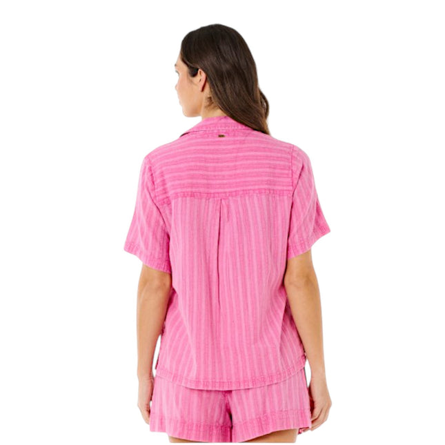 Rip Curl Hotel Malibu Embroid Shirt Pink
