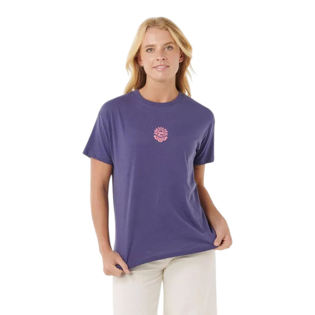 Rip Curl Icons Of Surf Relaxed Tee Purple