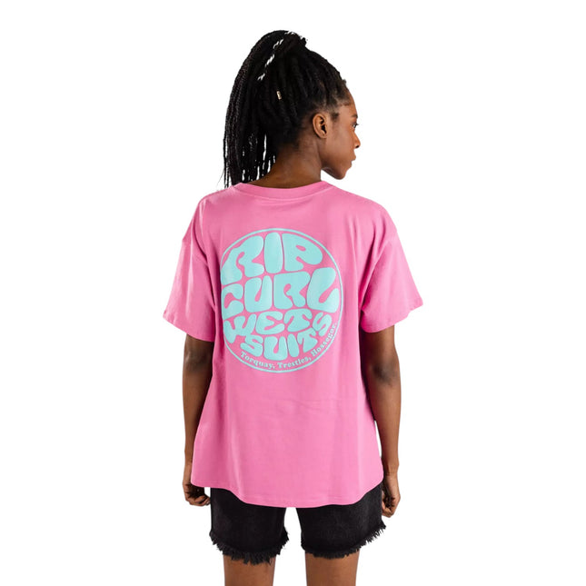 Rip Curl Icons Of Surf Relaxed Tee Super Pink