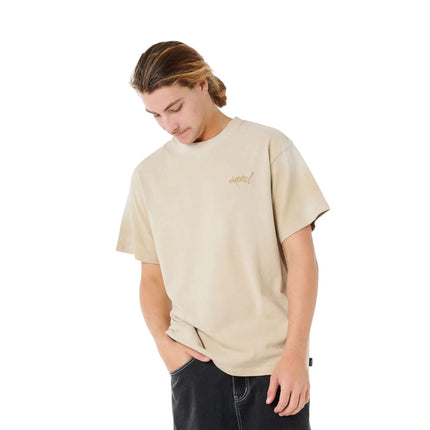 Rip Curl Medina Distresed Tee Khaki Sand
