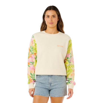 Rip Curl Molokaï Crew Fleece Off White