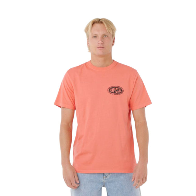 Rip Curl Raw Energy De Oval Tee Rose Sky