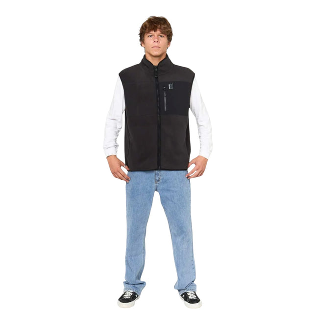 Rip Curl Search Polar Fleece Vest Black