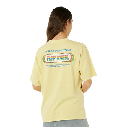 Rip Curl Surf Revival Heritage Tee Pastel Yellow