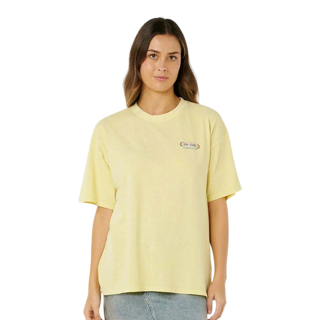 Rip Curl Surf Revival Heritage Tee Pastel Yellow