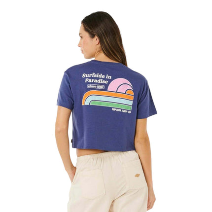 Rip Curl Surf Side Cropped Tee Navy