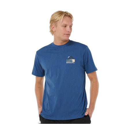 Rip Curl Vaporcool Search Range Tee Light Navy