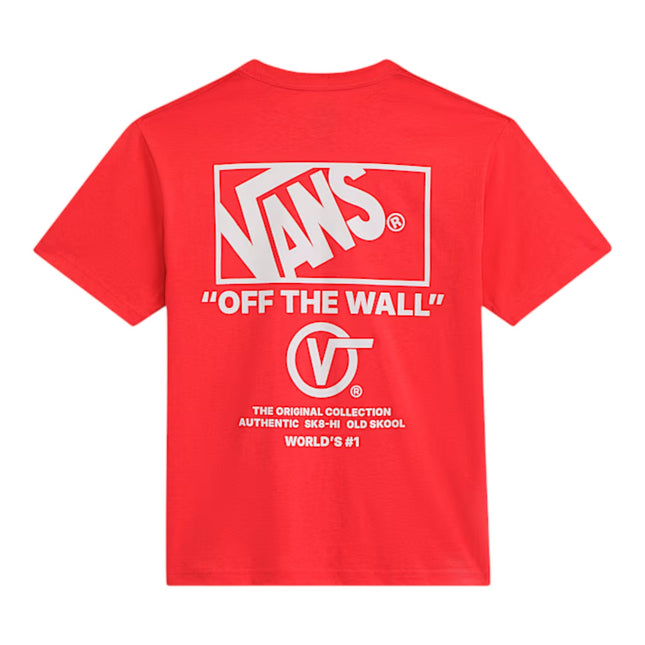 Vans Stacked Hi Tee Red
