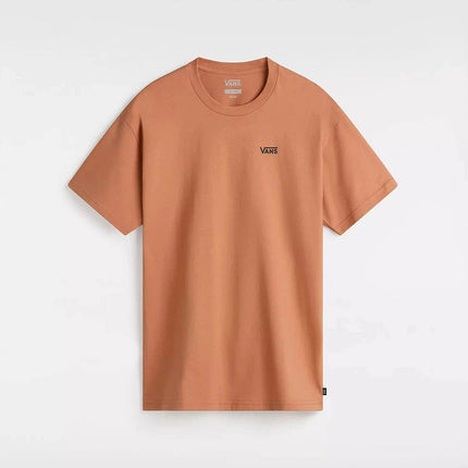 Vans Left Chest Logo Tee Em Carnelian