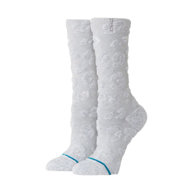 Stance Terry Cheetah Crew Heather Grey