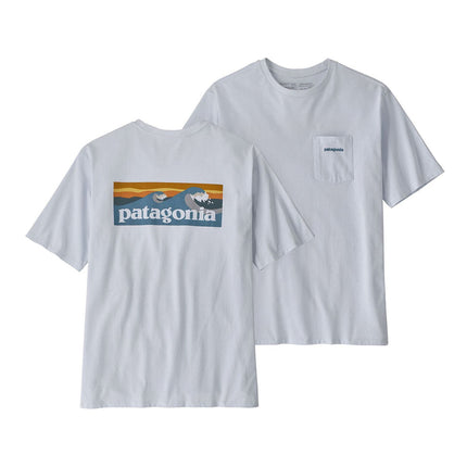Patagonia M's Boardshort Logo Pocket Responsibili-Tee White