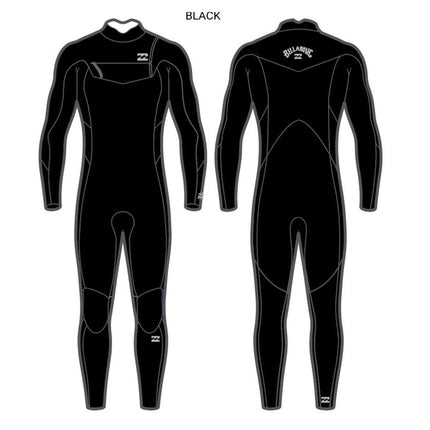 Billabong 4/3 Foil Front Zip (Blk)