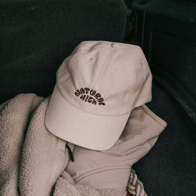 Natural High Arched Logo Cap Natural