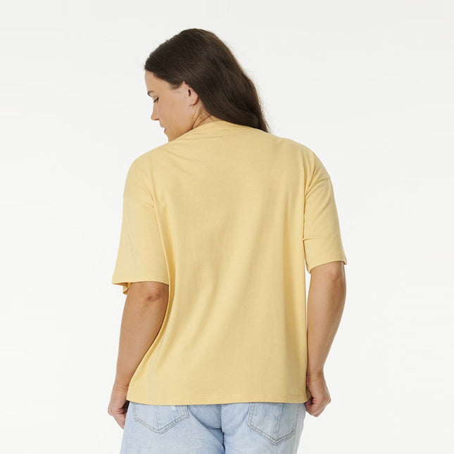 Rip Curl Icons Of Surf Relaxed Tee Washed Yellow