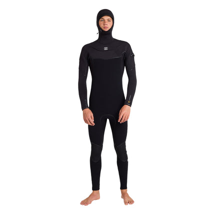 Billabong Men Furnace Ultra 6/5 Gullwing Zip Hooded Fullsuit (Blk)