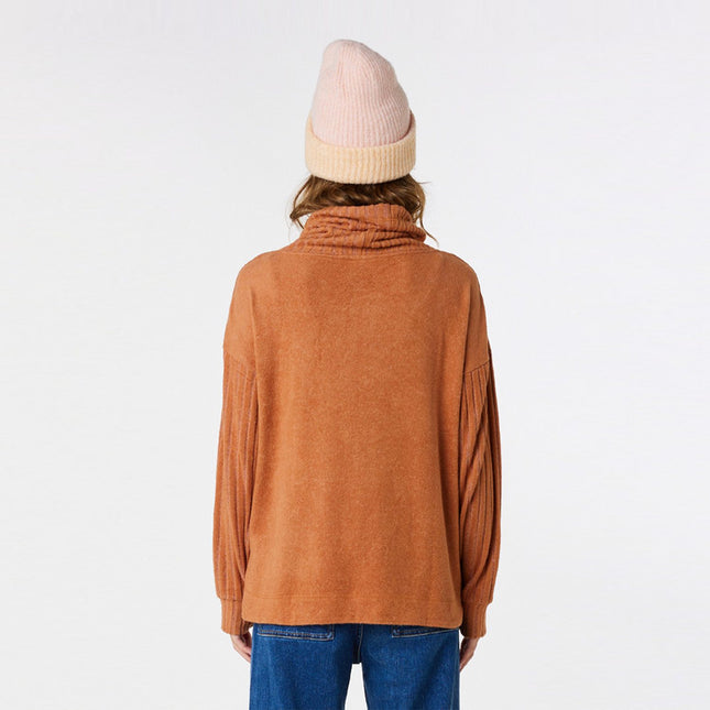 Rip Curl Cosy Roll Neck Ii  Light Brown