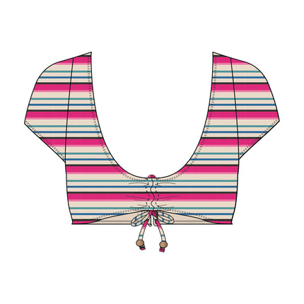 Roxy Paraiso Stripe Crop Top (Xkmb)