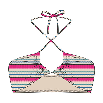 Roxy Paraiso Stripe Bandeau (Xkmb)