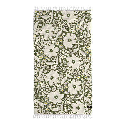 Slowtide Frankee Driftweave Turkish Towel Avocado