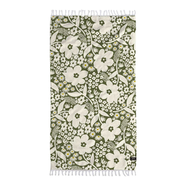 Slowtide Frankee Driftweave Turkish Towel Avocado