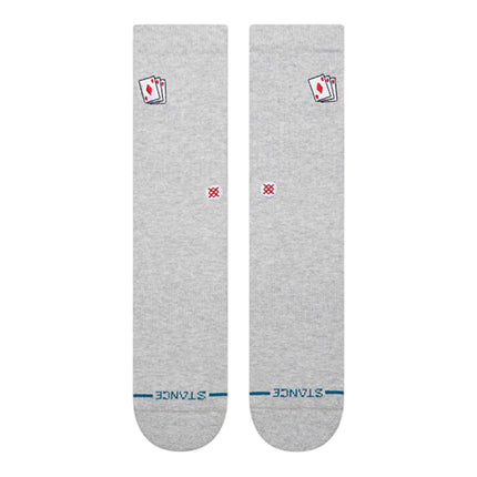 Stance Hit Me Crew Heathergrey