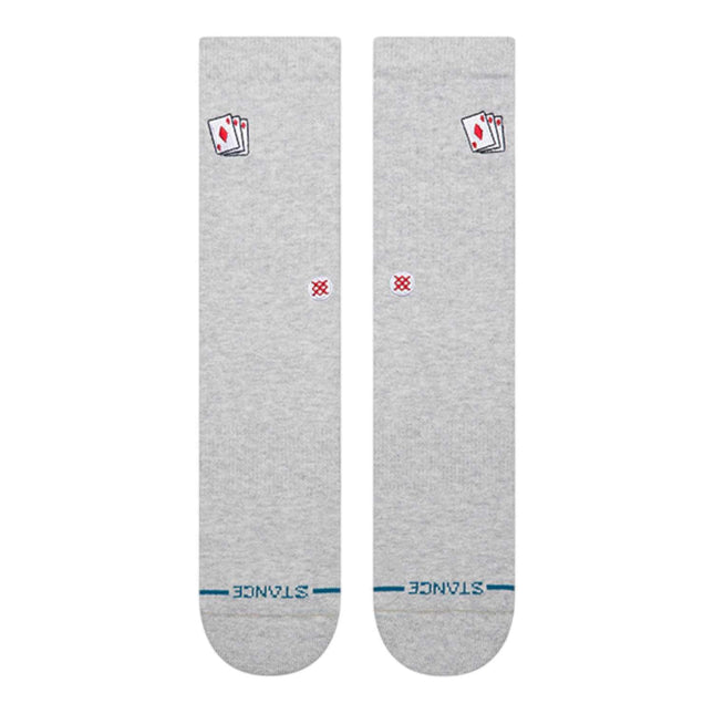 Stance Hit Me Crew Heathergrey