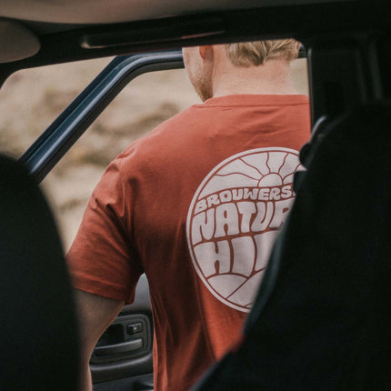 Natural High Icon Logo Tee Earthy Red