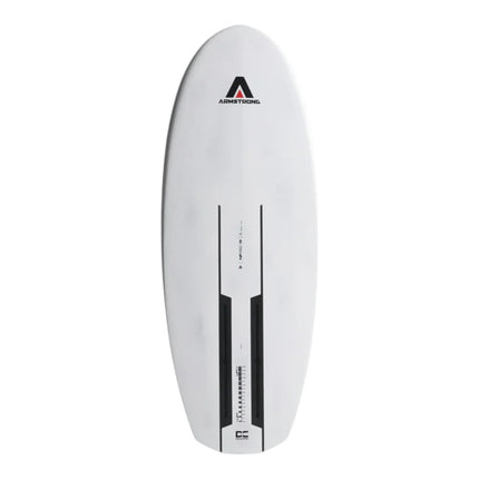 Natural High Surfshop Armstrong Noah Flegel Pro Foilboard, white, designed for wake and tow foiling.