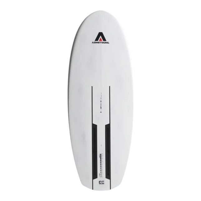 Natural High Surfshop Armstrong Noah Flegel Pro Foilboard, white, designed for wake and tow foiling.