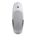 Natural High Surfshop Armstrong Wing Board, white with grey traction pad and blue accents. Designed for wing foiling.
