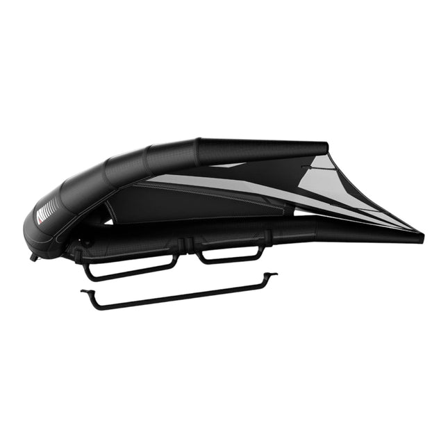 Natural High Surfshop Armstrong XPS Lightwind Wing, black inflatable wing with rigid handles for wing foiling.