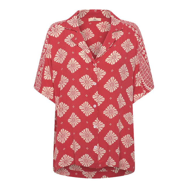 Rip Curl Ventura Viscose Shirt Red