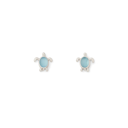 Pura Vida Sea Turtle Stud Silver