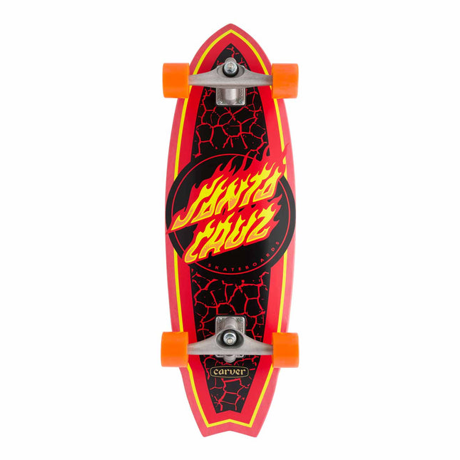 Flame Dot Shark Surf Skate Carver