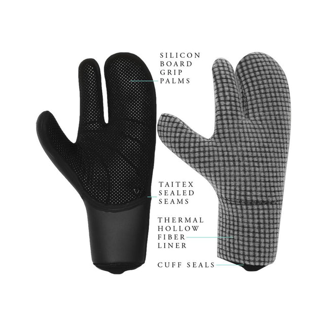 Vissla Seven Seas 5mm Claw Glove-BLK